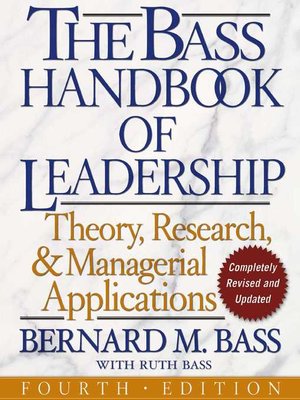 cover image of The Bass Handbook of Leadership
